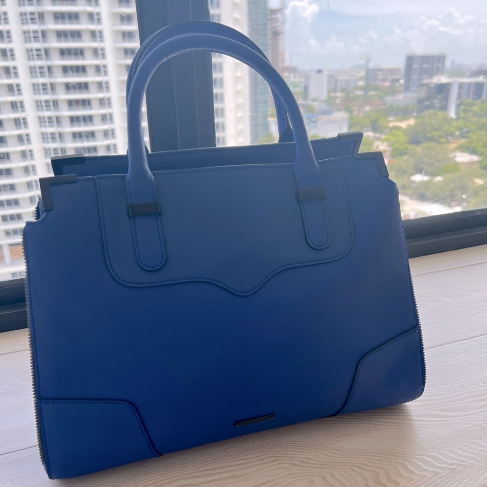 Rebecca Minkoff royal blue leather satchel